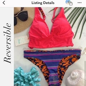 MAAJI Mango Set - Jukey Longline Bikini Top & Docks Cheeky Bottoms S